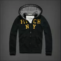 hommes veste hoodie abercrombie & fitch 2013 classic x-8050 saphir